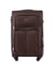 Велика тканинна валіза коричневого кольору на 4-х колесах | 6766761 | фото 2