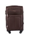 Мала тканинна валіза коричневого кольору на 4-х колесах | 6766763 | фото 2