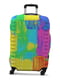 Чохол на валізу із дайвінгу з малюнком “Мазки фарб” (65-75 см) | 6766795