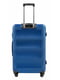 Велика синя дорожня пластикова валіза на 4-х колесах (86 л) | 6766810 | фото 2