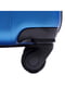Середня синя дорожня пластикова валіза на 4-х колесах (62 л) | 6766813 | фото 4