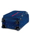 Велика тканинна валіза темно-синього кольору на 4-х колесах | 6766818 | фото 3
