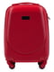 Червона дорожня пластикова валіза маленького розміру на 4-х колесах (28 л) | 6766896 | фото 2