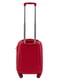 Червона дорожня пластикова валіза маленького розміру на 4-х колесах (28 л) | 6766896 | фото 3