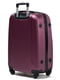 Пластикова валіза бордового кольору середнього розміру на 4-х колесах | 6766900 | фото 2