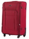 Велика тканинна валіза  бордового кольору на 4-х колесах | 6766932