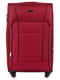 Велика тканинна валіза  бордового кольору на 4-х колесах | 6766932 | фото 2