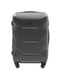 Середня графітова дорожня пластикова валіза на 4-х колесах (62 л) | 6766967 | фото 2