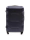 Середня темно-синя дорожня пластикова валіза на 4-х колесах (62 л) | 6766974 | фото 2