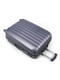 Середня пластикова валіза сріблястого кольору | 6767008 | фото 2