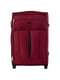Тканинна валіза середнього розміру бордового кольору на 2-х колесах | 6767013 | фото 2