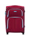 Мала тканинна валіза бордового кольору на 2-х колесах | 6767018 | фото 2