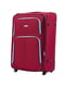 Велика тканинна валіза  бордового кольору на 2-х колесах | 6767025