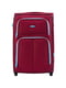 Велика тканинна валіза  бордового кольору на 2-х колесах | 6767025 | фото 2