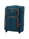 Тканинна валіза бірюзового кольору на 2-х колесах | 6767029