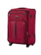 Мала тканинна валіза бордового кольору на 2-х колесах | 6767040