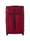 Велика тканинна валіза  бордового кольору на 2-х колесах | 6767046 | фото 2