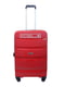 Середня пластикова валіза червоного кольору | 6767097