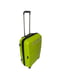 Середня пластикова валіза кольору лайм | 6767098 | фото 2