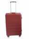 Велика пластикова валіза бордового кольору | 6767109 | фото 2