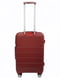 Середня пластикова валіза бордового кольору | 6767113 | фото 2