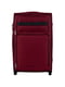 Велика тканинна валіза  бордового кольору на 2-х колесах | 6767135 | фото 2