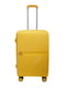 Середня пластикова валіза жовтого кольору | 6767172