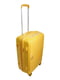 Середня пластикова валіза жовтого кольору | 6767172 | фото 2