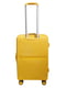 Середня пластикова валіза жовтого кольору | 6767172 | фото 3