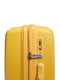 Середня пластикова валіза жовтого кольору | 6767172 | фото 4