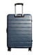 Середня пластикова валіза синього кольору | 6767201 | фото 2