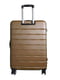 Середня пластикова валіза коричневого кольору | 6767202 | фото 2