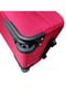 Велика тканинна валіза червоного кольору на 2-х колесах | 6767204 | фото 3