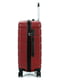 Середня пластикова валіза бордового кольору | 6767207 | фото 3