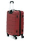 Середня пластикова валіза бордового кольору | 6767207 | фото 4