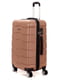 Середня пластикова валіза рожевого кольору | 6767208