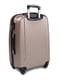 Пластикова валіза середнього розміру бежево-рожевого кольору на 4-х колесах | 6767255 | фото 2