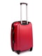 Середня червона дорожня пластикова валіза на 4-х колесах (62 л) | 6767256 | фото 2