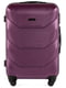 Середня темно-фіолетова дорожня пластикова валіза на 4-х колесах (62 л) | 6767257 | фото 2