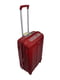 Середня пластикова валіза бордового кольору | 6767260 | фото 2