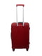 Середня пластикова валіза бордового кольору | 6767260 | фото 3