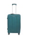 Середня пластикова валіза синього кольору | 6767261