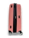 Середня пластикова валіза рожевого кольору | 6767265 | фото 3