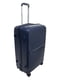Велика пластикова валіза темно-синього кольору | 6767285 | фото 2