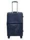 Велика пластикова валіза темно-синього кольору | 6767285 | фото 3