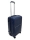 Середня пластикова валіза темно-синього кольору | 6767287 | фото 2