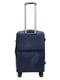 Середня пластикова валіза темно-синього кольору | 6767287 | фото 3