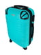 Середня пластикова валіза бірюзового кольору | 6767304 | фото 3