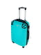 Середня пластикова валіза бірюзового кольору | 6767304 | фото 4