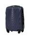 Маленька темно-синя дорожня валіза на 4-х колесах (45 л) | 6767327
